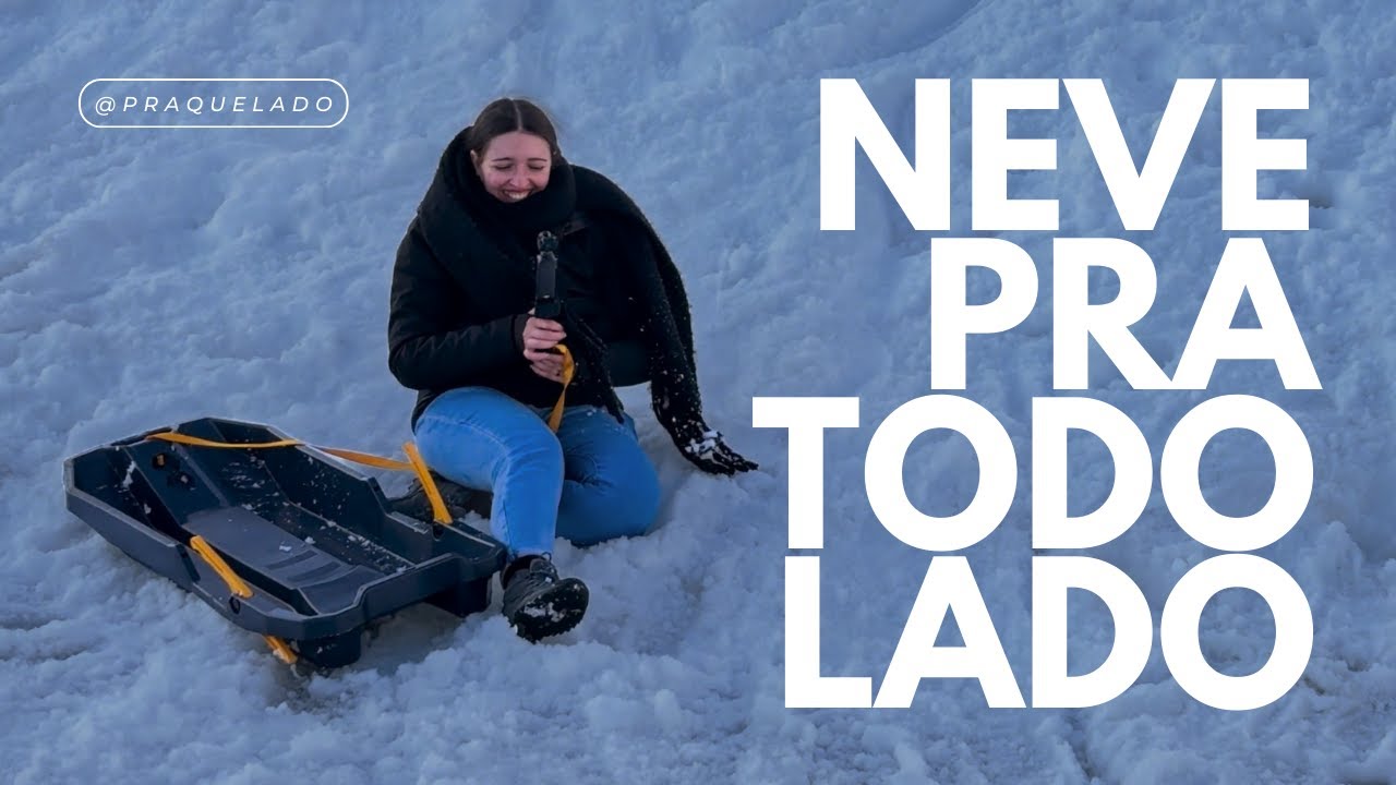 Finalmente aproveitamos a neve na Serra da Estrela - Portugal