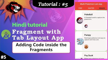 Fragment Recycler View with Tab Layout | Multi Pokemon List App | Adding Code to Fragment Part 5