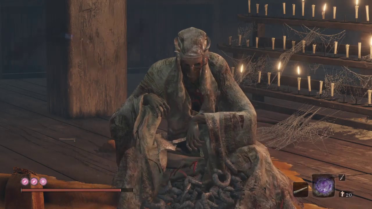 SEKIRO：隻狼】やたら気持ち悪い攻撃をしてくる敵 - YouTube