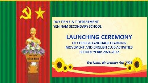 Lễ phát động phong trào học ngoại ngữ và tổ chức câu lạc bộ tiếng Anh của trường THCS xã Yên Nam