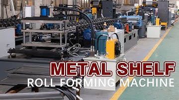 KINGREAL SUPERMARKET SHELVING PANEL ROLL FORMING | STORAGE SHELVES FORMING MACHINE