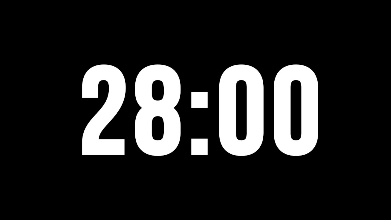 28 Minute Timer with Alarm (Countdown) - YouTube