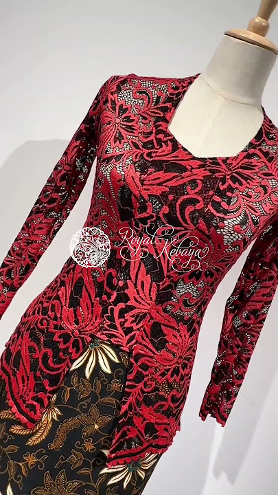 Kebaya Luna Black Red - Royal Kebaya
