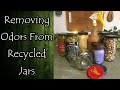 Removing Odors From Recycled Jars