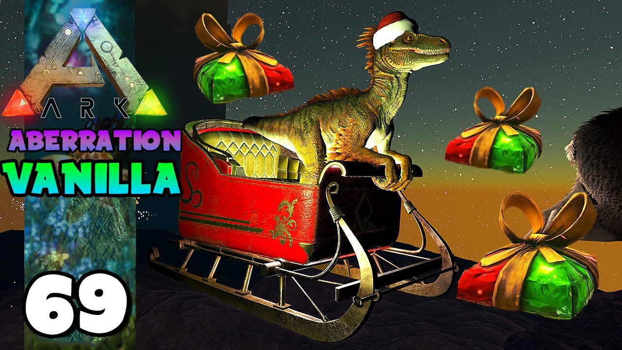 NA SUPERFÍCIE DO ABERATION PEGANDO PRESENTES DO RAPTOR CLAUS!!! ARK ...