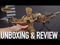 Hot Toys Guardians of The Galaxy Vol 3 Groot Deluxe Version Unboxing &amp; Review