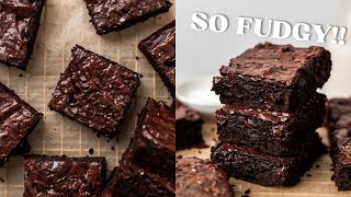 The Fudgiest Vegan Brownies  and they're honestly better than box mix brownies!