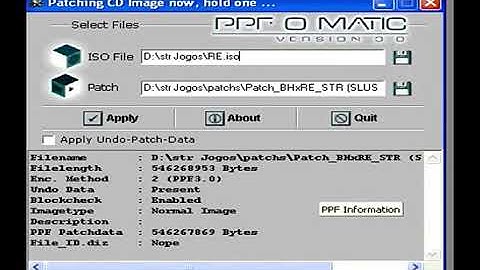 Aplicando PATCH com PPF O Matic 3