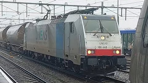 TRAXX Bombardier LINEAS 186448 + Vossloh G2000BB - Dolime trein