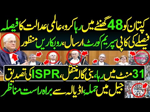 کپتان رہا۔ بنی گالہ منتقل۔ چیف مستعفی۔توشہ خانہ کیس ختم۔ عمران خان شاندا رواپسی