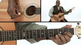 Blues Guitar Lesson  The Piedmont Roll  Rev. Robert Jones