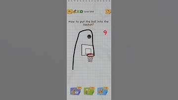 How to put the ball ? 🏀😲😁draw 2 save level 253 #shorts #youtubeshorts #shortvideo #gaming  #games