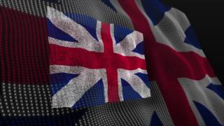 UK Waving Flag | 4K Relaxing Screensaver