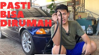Cara  mengganti fan belt kompresor dan altenator bmw e46 m43 