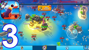 Pirate Raid - Caribbean Battle - Gameplay Walkthrough Part 3 Max Ship Level Full Map (Android,iOS)
