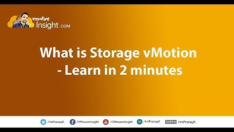 What is Storage vMotion - Learn in 2 minutes