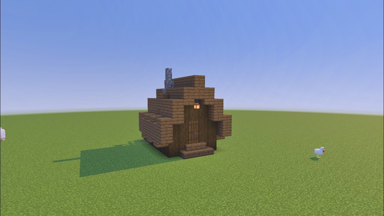 How to build a Minecraft snowy tundra village butchers shop 2 - YouTube