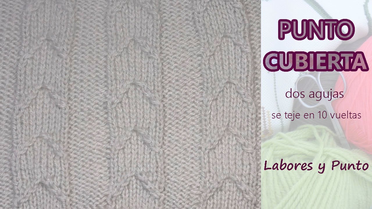 ✅PUNTO CUBIERTA A DOS AGUJAS- SIN UTILIZAR AGUJA AUXILIAR😉 - LABORES Y PUNTO