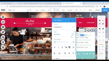 How to create a coffee shop website with Wix