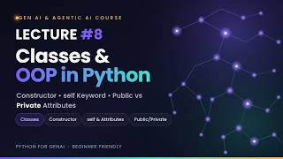 Lecture 8 – Python Classes & Objects: Constructor, self & Access Modifiers