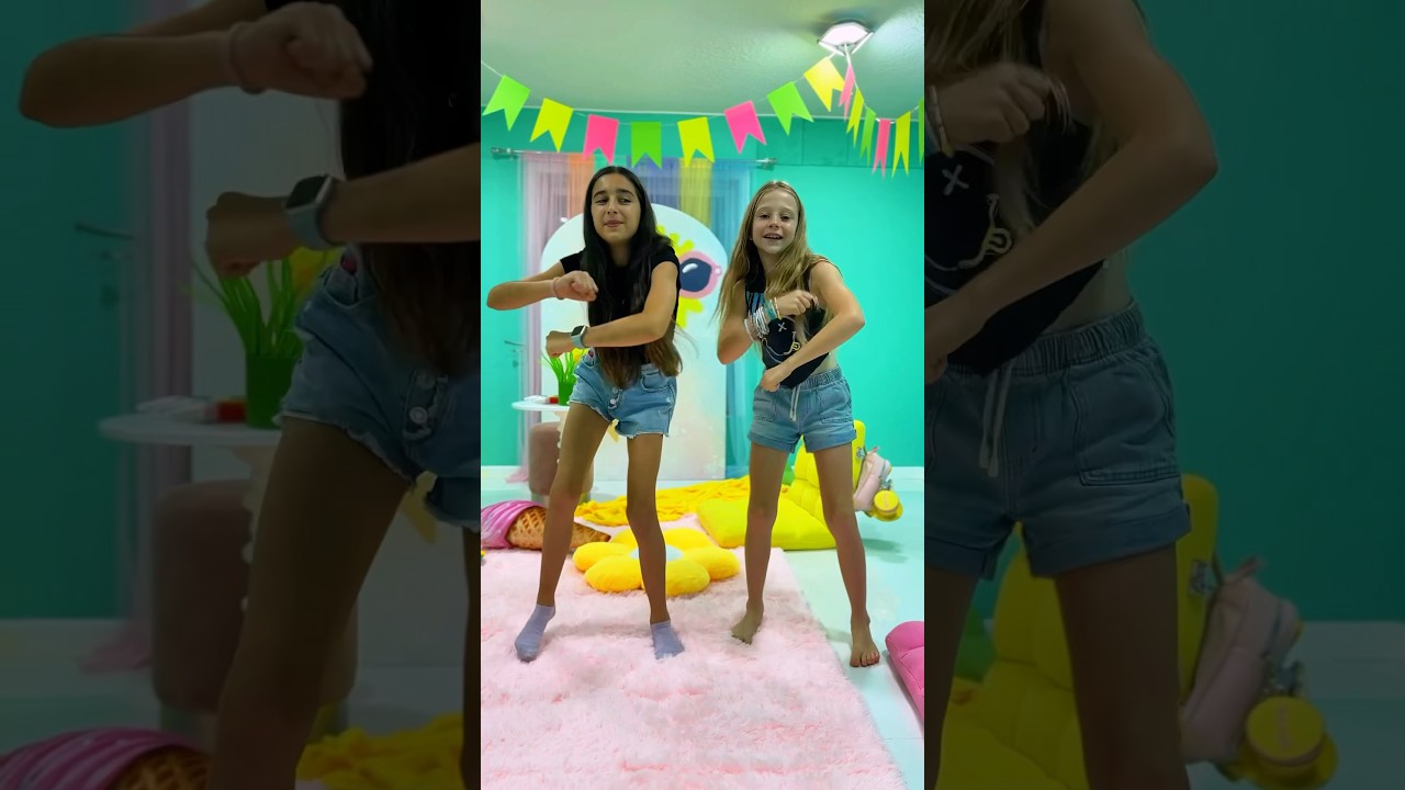 Nastya and Evelyn Levitating dance