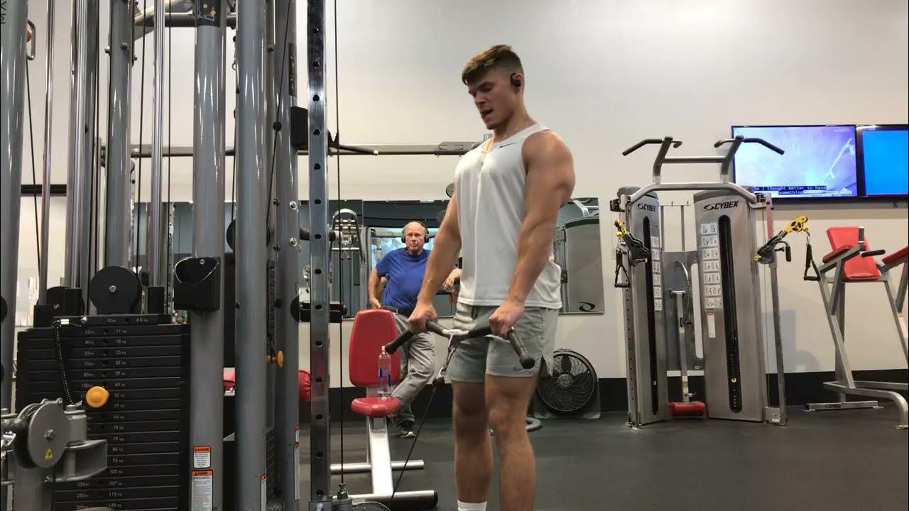 Cables Upright Row (EZ Bar) YouTube