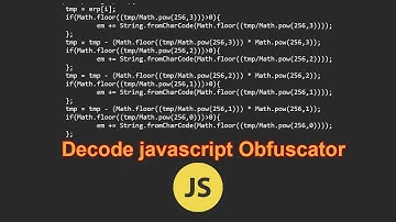Decode javascript Obfuscator