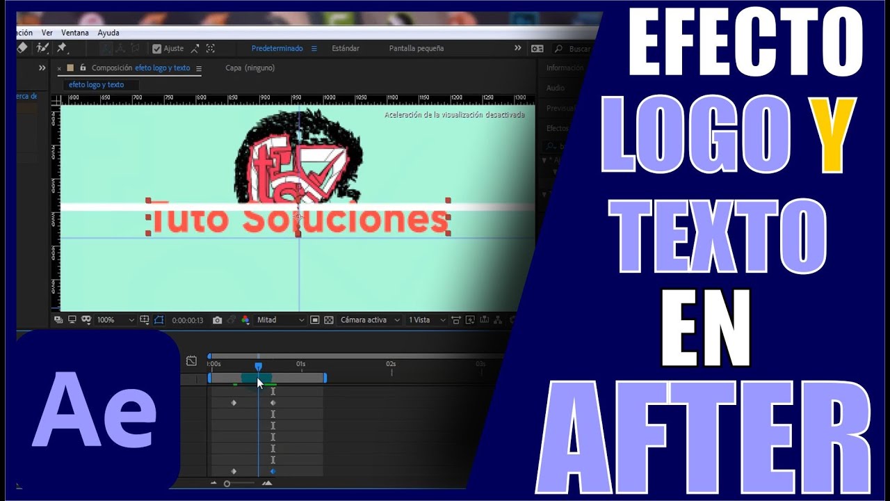 EFECTO de LOGO y TEXTO en AFTER EFFECTS - YouTube