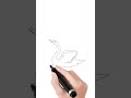 how to draw swan #art #drawing #swan