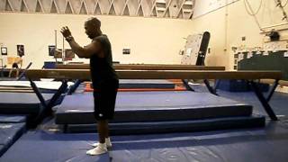 The old man at 50 putting in work on standing back flip 7/28/11