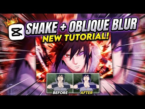 Cap cut shake , oblique blur edit tutorial #capcut #animeedit #tutorial 