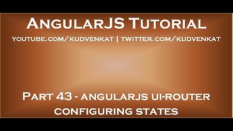 AngularJS UI router configuratiestatussen