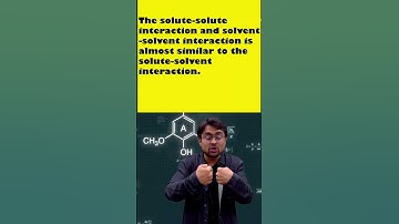 Why There Is No Change In Volume In Ideal Solutions #shorts #jee #neet #class12 #class11 #chemistry