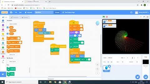 How you  will make a spiralizer animation in scratch 3.0