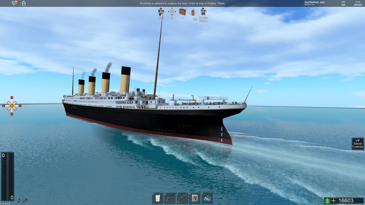 Roblox Titanic 2 45 2 Sinking Youtube - roblox titanic vip server