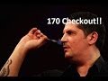 Great darts finishes gary anderson 170 checkout