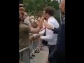 Present of France Emmanuel Macron gets slapped by member of public