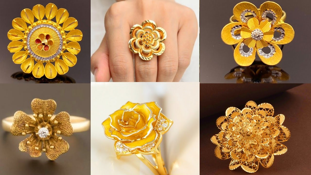 Oversized Geometric Solid Flower Ring Adjustable Retro Fashion Bohemian  Noble Women's Ring Cocktail Party Jewelry Gifts