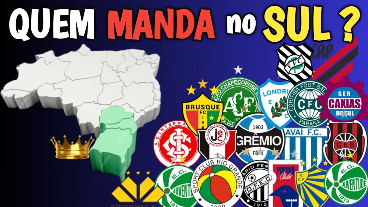 Os 10 MAIORES TIMES do SUL do BRASIL - YouTube