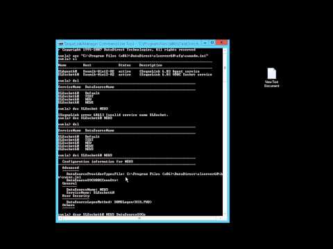How to create a SequeLink DSN using the command prompt?