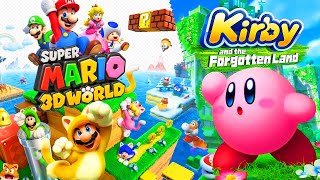 Super Mario 3D World + Kirby and the Forgotten Land - Full Game Walkthrough