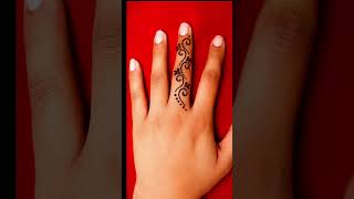 Quick Finger Mehndi Design ✨ | Easy & Stylish Mehndi #mehndi #henna #fingerstyle #thumba