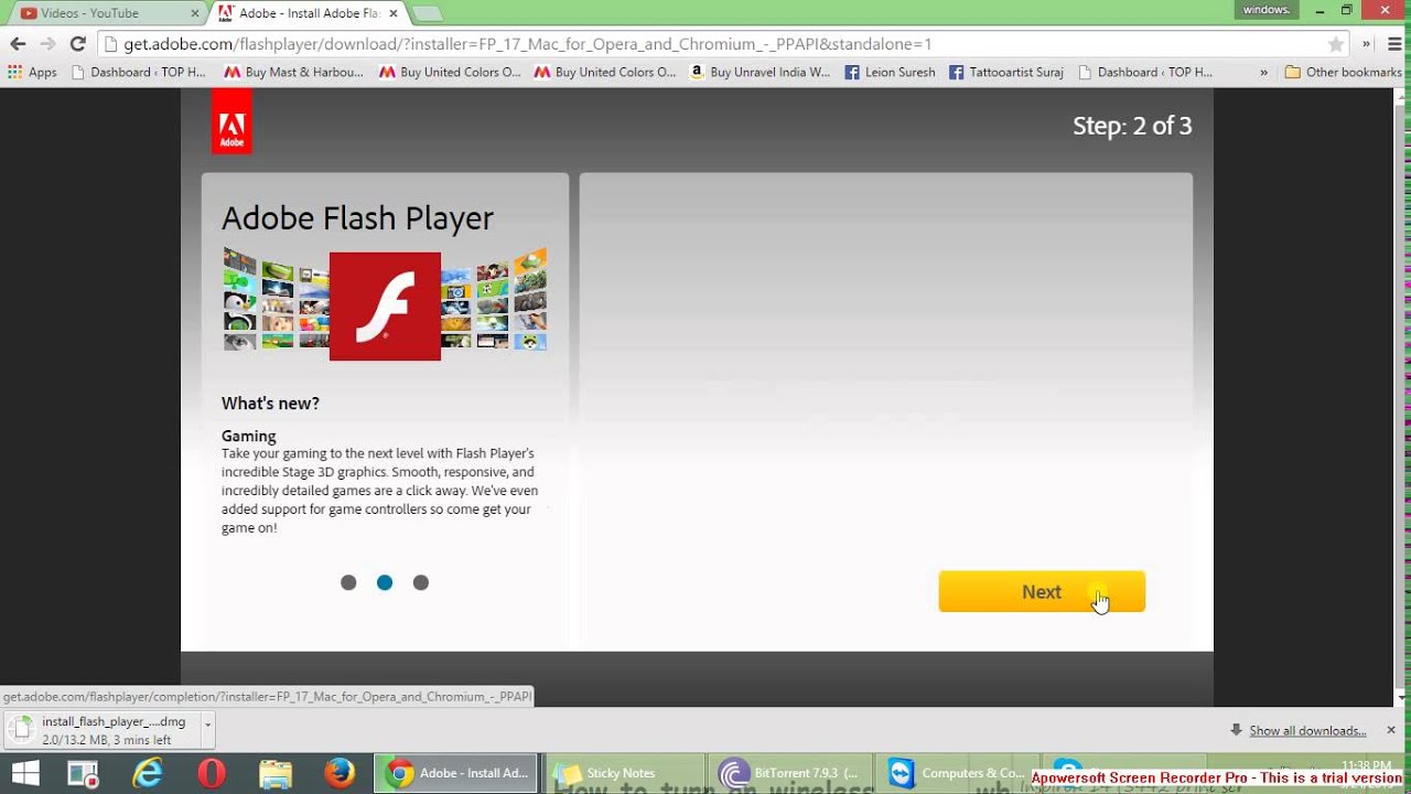 flash download adobe mac