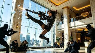 Female agent braves danger to rescue hostages and wipes out the pursuing bandits. screenshot 1