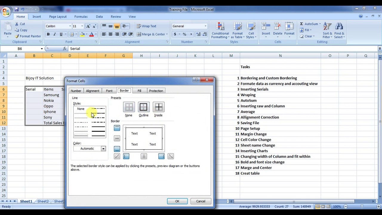 Excel Questions For Aptitude Test