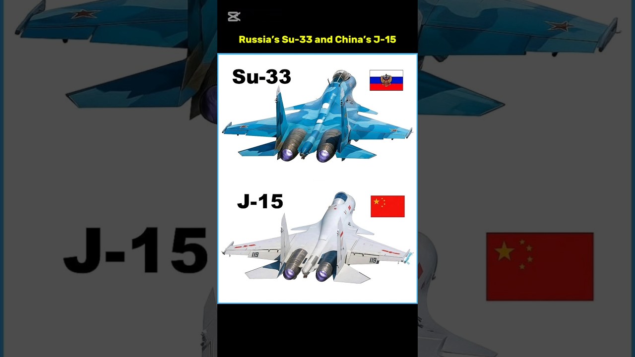 Russia’s Su-33 and China’s J-15