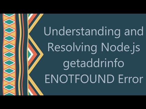 Understanding and Resolving