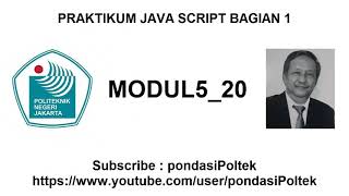 PRAKTIKUM JAVA SCRIPT BAGIAN 1 MODUL5 20