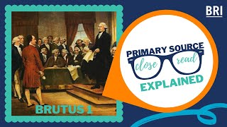 Brutus 1 Explained | What Elements of the Constitution Concerned the AntiFederalists?
