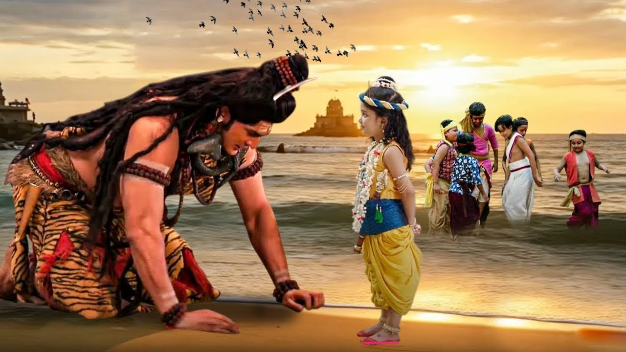 यमुना किनारे गूँजी हर-हर महादेव की ध्वनिभोलेनाथ पहुँचे नंदलाल से मिलने | Yashomati Maiyaa Ke Nandlal